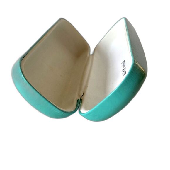 KATE SPADE Sunglasses Eyeglass Case Teal 6.5 x 2 x 2.5 inches - Picture 9 of 10